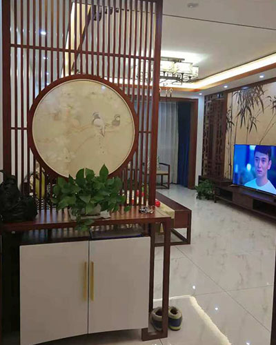 家裝新中式復古實木家具增添朦朧的美！